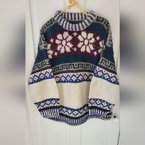 Oversized Chunky Vintage Knit Sweater XL
